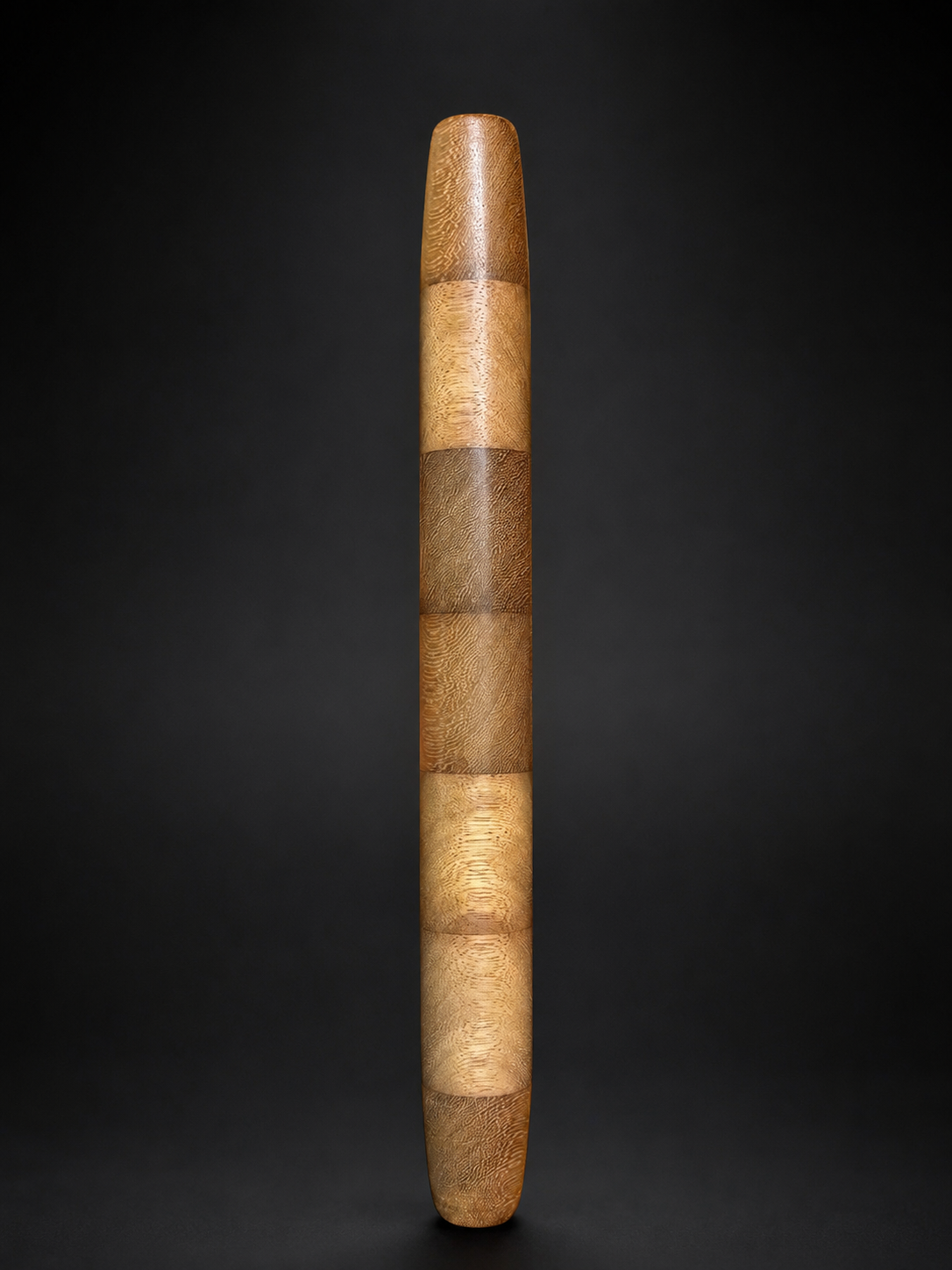 A hand-turned teak grip